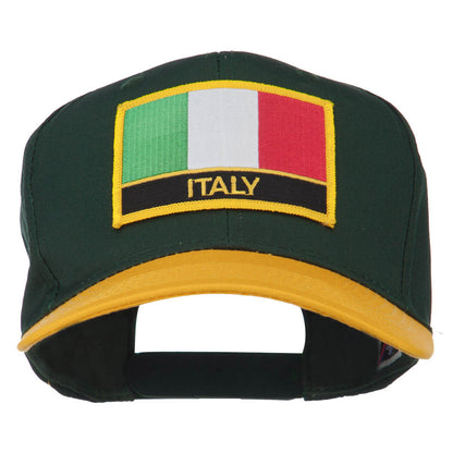Italy Europe Flag Patched Two Tone High Cap