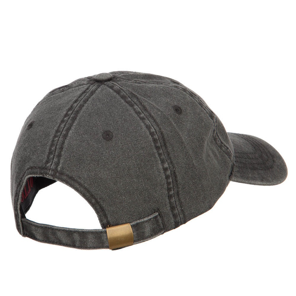 Border Collie Head Embroidered Washed Cap