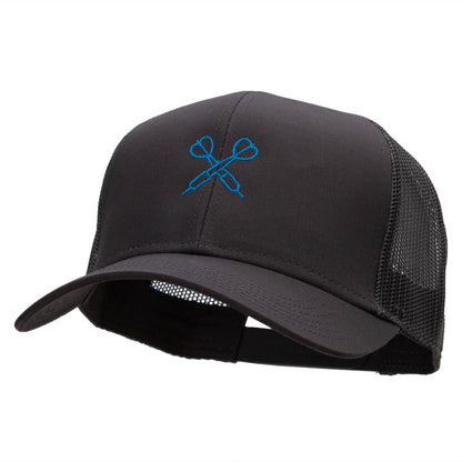 Dual Darts Embroidered Solid Cotton Twill Mesh Prostyle Cap